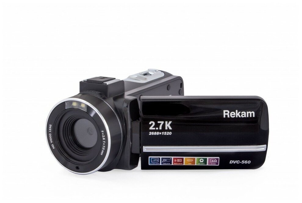 Видеокамера Rekam DVC-560, черный, Flash [2504000005]
