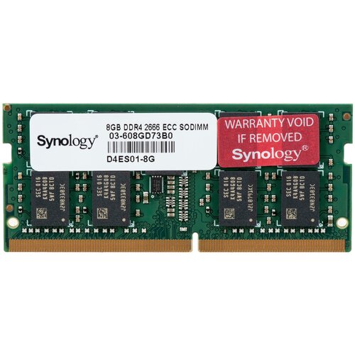 Оперативная память Synology 8 ГБ DDR4 2666 МГц SODIMM CL19 D4ES01-8G модуль памяти для схд ddr4 16gb synology d4es01 16g