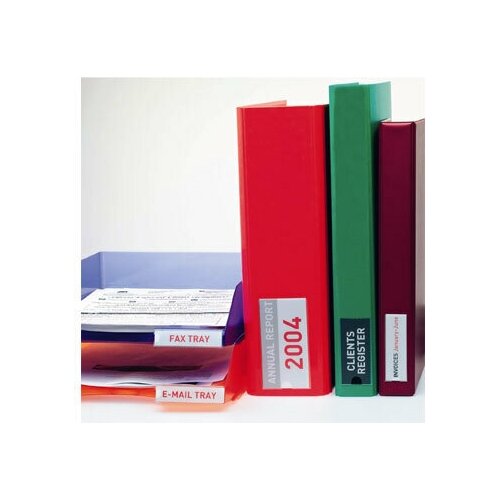 Самоклеящийся Карман Apli Для Папок И Лотков, Неудаляемый, Прозрачные, 25Х75мм 12 шт/уп