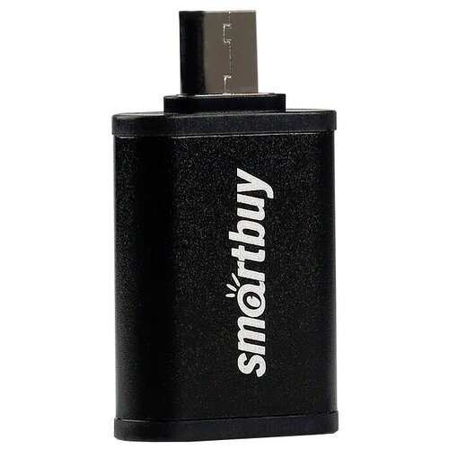 Переходник/адаптер SmartBuy USB - USB Type-C (SBR-OTG05), черный переходник адаптер smartbuy usb usb type c sbr otg05 1 шт серебристый