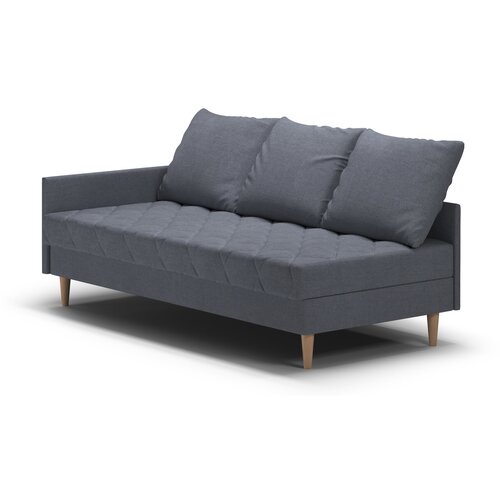 Кушетка ART-313 левая темно-серая