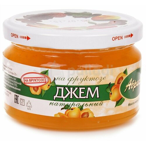 Джем петродиет Абрикос, на фруктозе, 240 г - 4 шт.