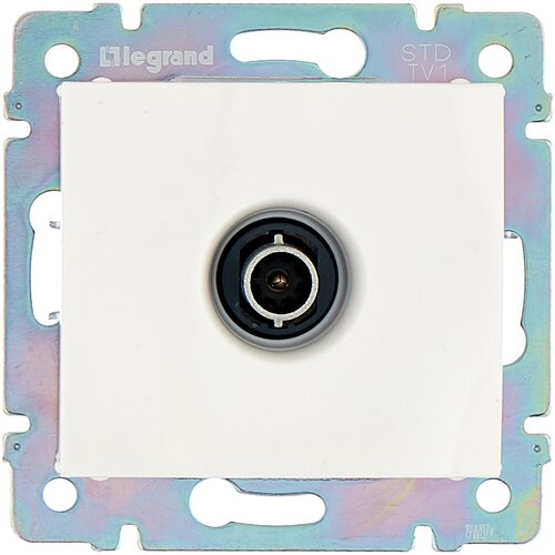 Антенное гнездо Legrand 694284 Valena розетка телевизионная legrand valena 694284 оконечная скрытая установка белая