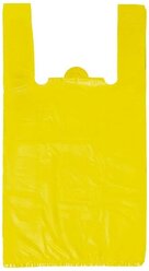 Пакет-майка Знак качества ПНД 30 (+14) x 57 см 18 мкм желтый 100 шт.