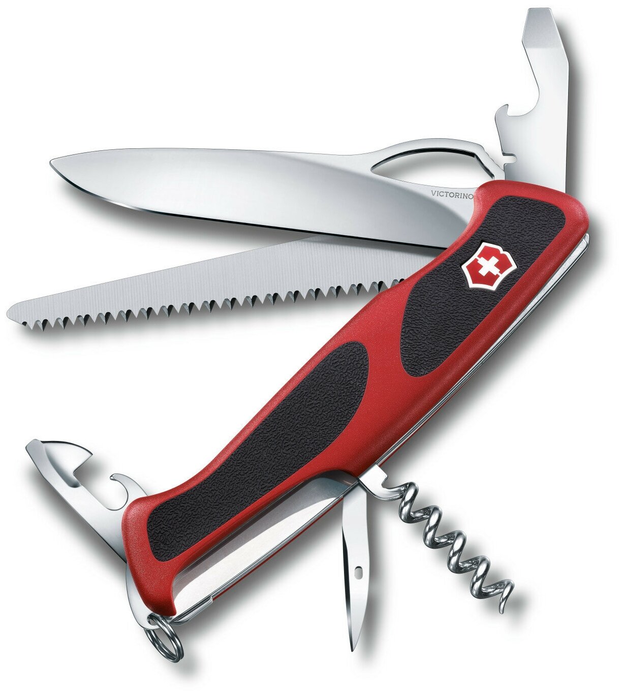 Мультитул брелок VICTORINOX RangerGrip 79 красный/черный