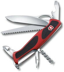 Нож многофункциональный VICTORINOX RangerGrip 79 красный/черный