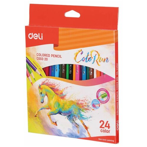Набор цветных карандашей Deli ColoRun EC00320, 24 цвета