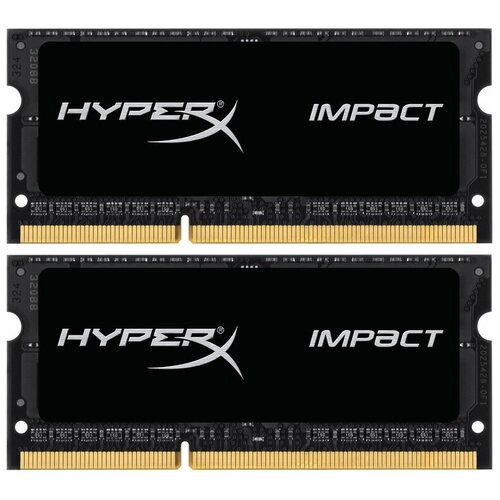 Оперативная память HyperX Impact 8 ГБ 4 ГБ x 2 шт DDR3L 2133 МГц SODIMM CL11 230000₽
