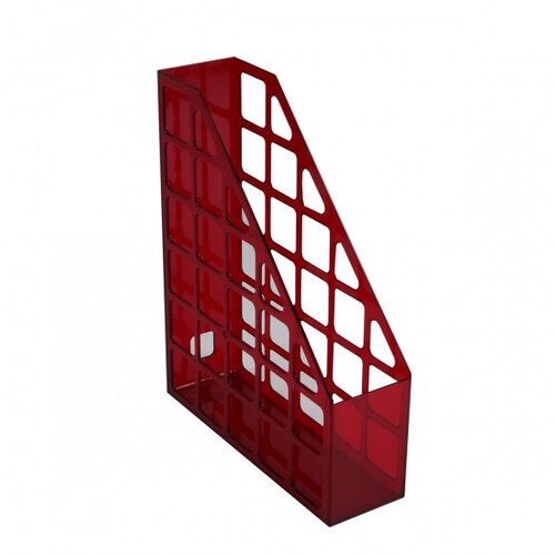 Лоток для бумаг вертикальный 1 отделение, ширина основания 75 мм, цвет бордо Оскол Пласт 2-03