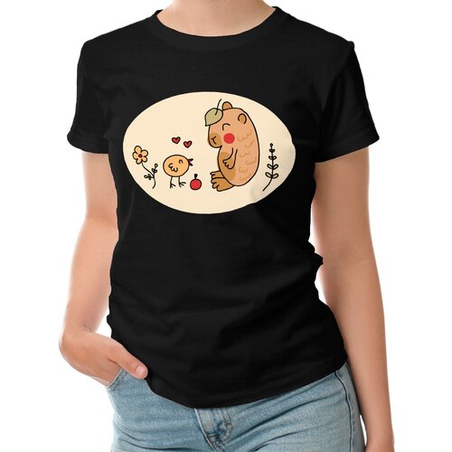 фото Футболка roly, размер s, черный