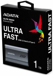 Твердотельный накопитель SSD ADATA 1000Gb USB Type-C [AELI-SE880-1TCGY]