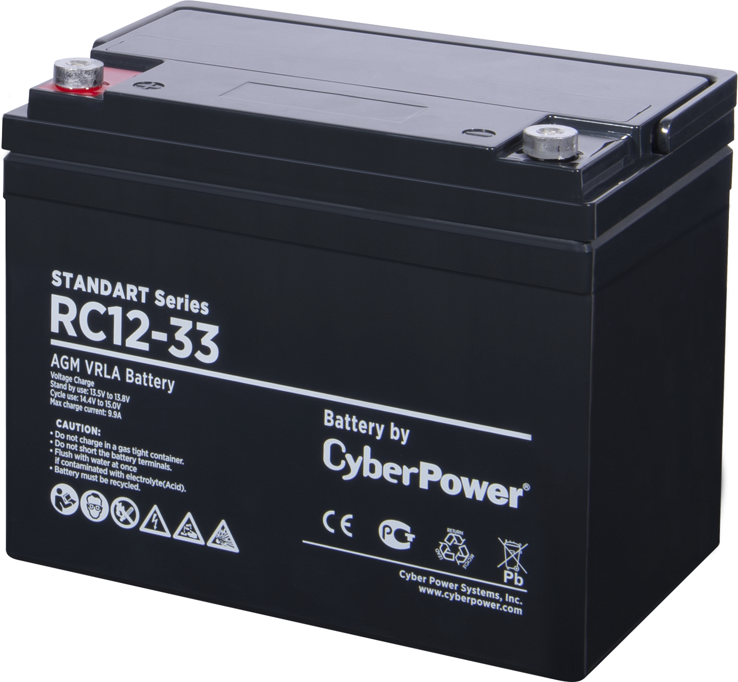 Battery CyberPower Standart series RC 12-33 / 12V 33 Ah