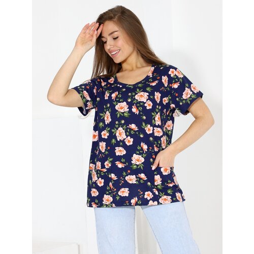 фото Футболка папа швей, размер 48, синий