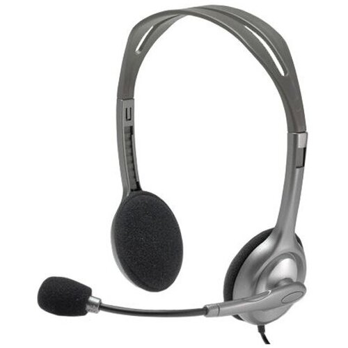 Наушники LOGITECH Stereo Headset H110 серебристый 981-000472 160600₽