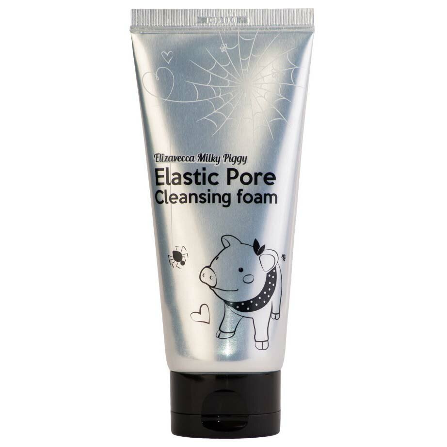 Elizavecca Milky Piggy Elastic Pore Cleansing Foam Пенка с древесным углем 120мл