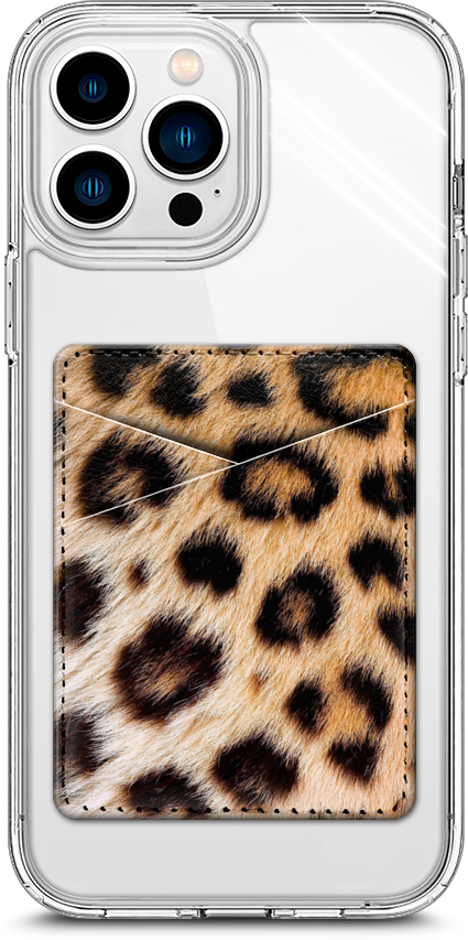 Картхолдер на телефон с рисунком Леопардовый принт