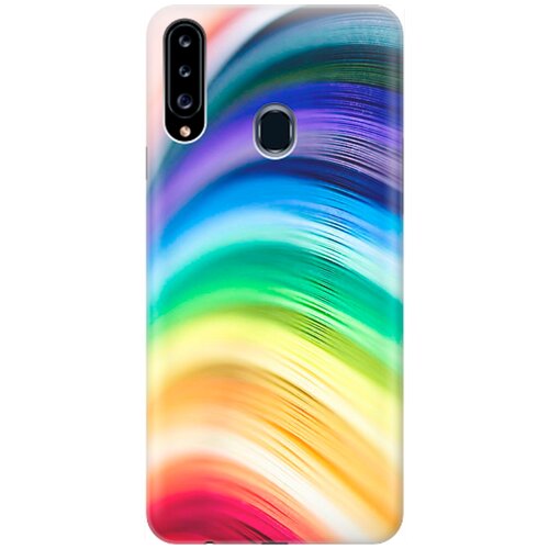 фото Re:pa накладка transparent для samsung galaxy a20s с принтом "разноцветные нити"