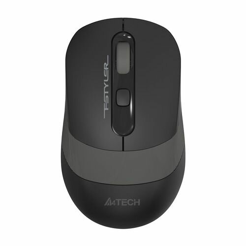 Мышь A4TECH Fstyler FG10S, оптическая, беспроводная, USB, черный и серый [fg10s grey]