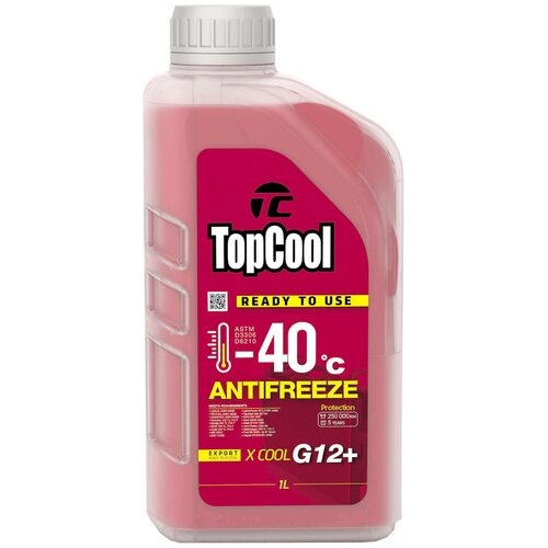 Topcool Antifreeze Х Cool -40c 1л. (Розовый) G12+ TOPCOOL арт. Z0031