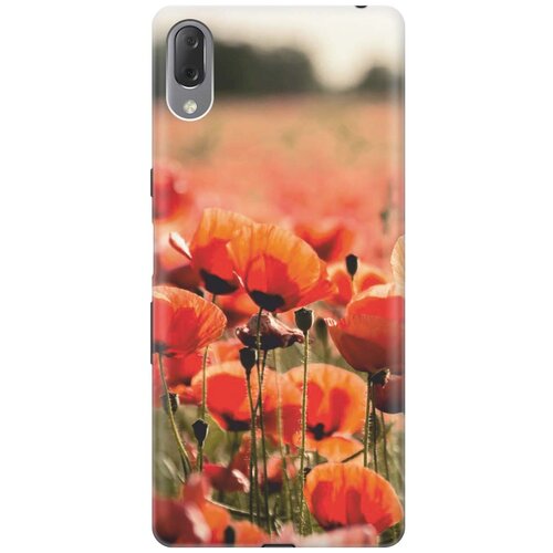 фото Re:paчехол - накладка artcolor для sony xperia l3 с принтом "маки"