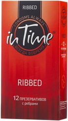 Презервативы in Time Ribbed, 12 шт.