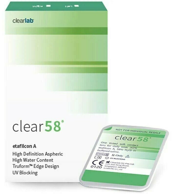 Clearlab Clear 58 (6 линз) SPH -2.75 BC 8.7