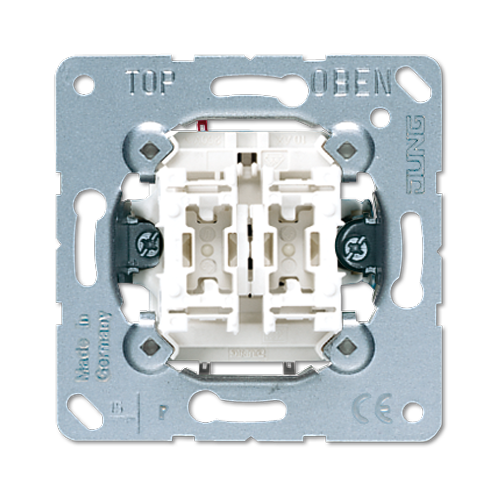 JUNG Механический Выключатель 2-клавишный 505U (10 шт.)