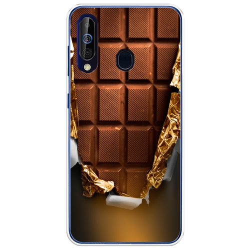 Силиконовый чехол на Samsung Galaxy A60 / Самсунг Галакси А60 Шоколадка силиконовый чехол на samsung galaxy a60 самсунг галакси а60 sweet milk