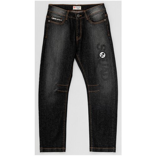 фото Джинсы button blue размер 146, черный