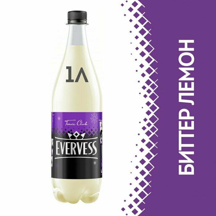 Газированный напиток Evervess Bitter Lemon, 1 л, пластиковая бутылка - фотография № 8