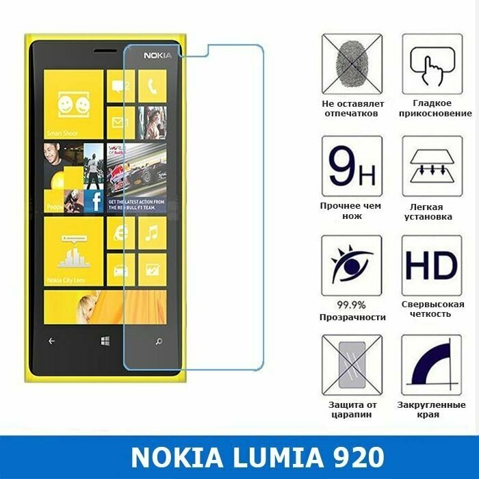 Защитное стекло для Nokia Lumia 920 0.3 мм