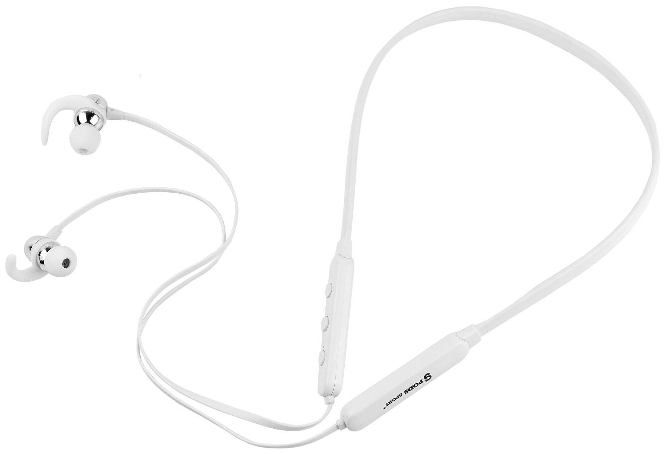 CASEGURU 105029-CG Беспроводные Bluetooth-наушники CaseGuru CGpods Sport с микрофоном White (вывод)