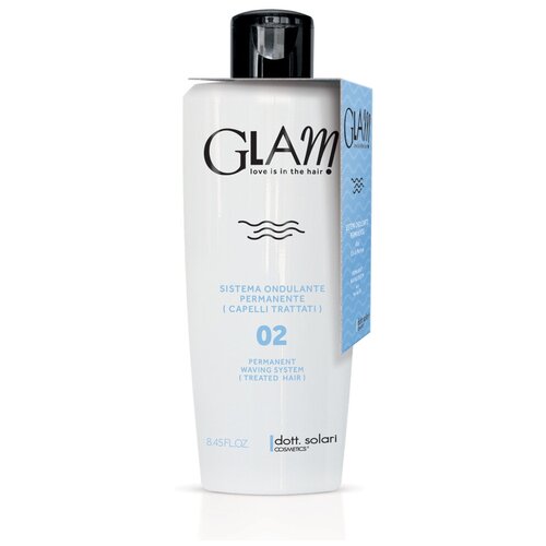 Dott.Solari средство для химической завивки волос Glam Permanent Waving System 02 Treated Hair, 250 мл