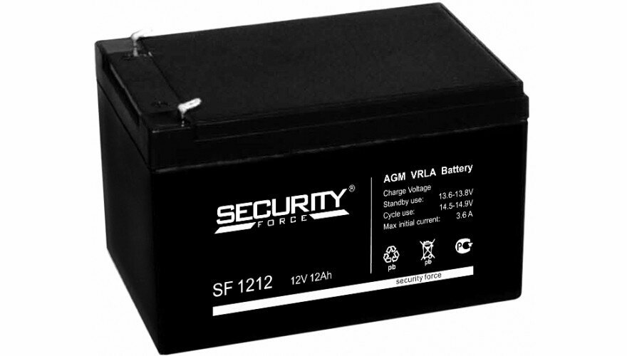 Аккумулятор Security Force SF 1212 12 В,12 Ач