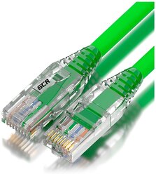 Кабель GCR LSZH UTP CAT5e RJ-45 - RJ-45 (GCR-LSZH53), зелeный, 2 м