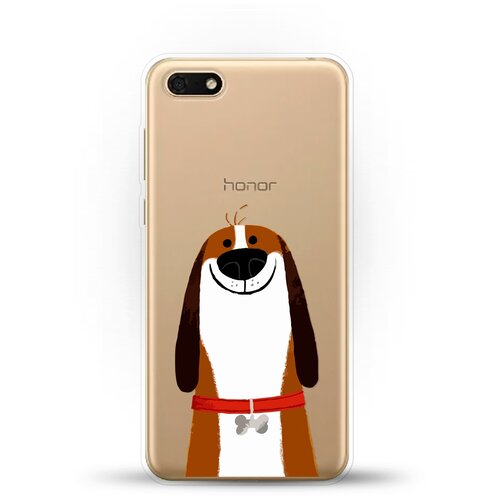 фото Силиконовый чехол хороший бигль на huawei y5 prime (2018) andy & paul
