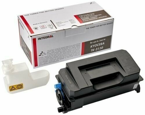 Лазерный картридж Integral TK-3130C черный ресурс 25000 страниц для принтеров Kyocera