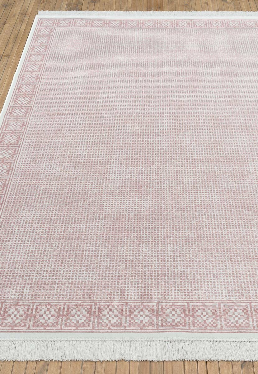 Ковер на пол 0,67 на 2,1 м в спальню, гостиную, розовый Grazia RG2014-R272 - фотография № 2