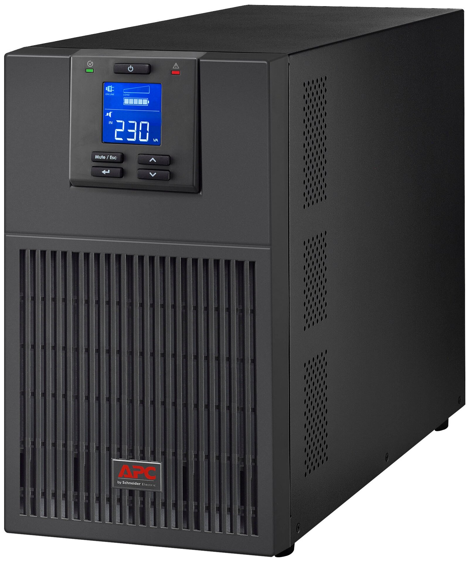 Источник бесперебойного питания APC Easy UPS SRV3KI 3000VA, On-Line, 2.4 kWatt, 3.0 kVA, (6) IEC 320 C13, IEC 320 C19, DB-9 RS-232, SmartSlot, black