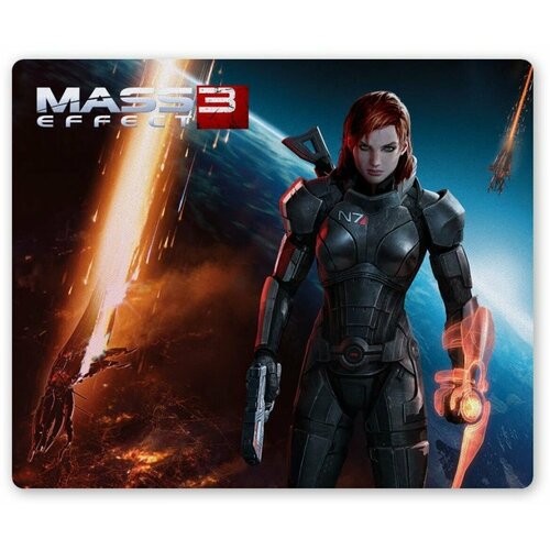 Коврик для мышки прямоугольный Mass Effect 3 Commander Shepard (female)