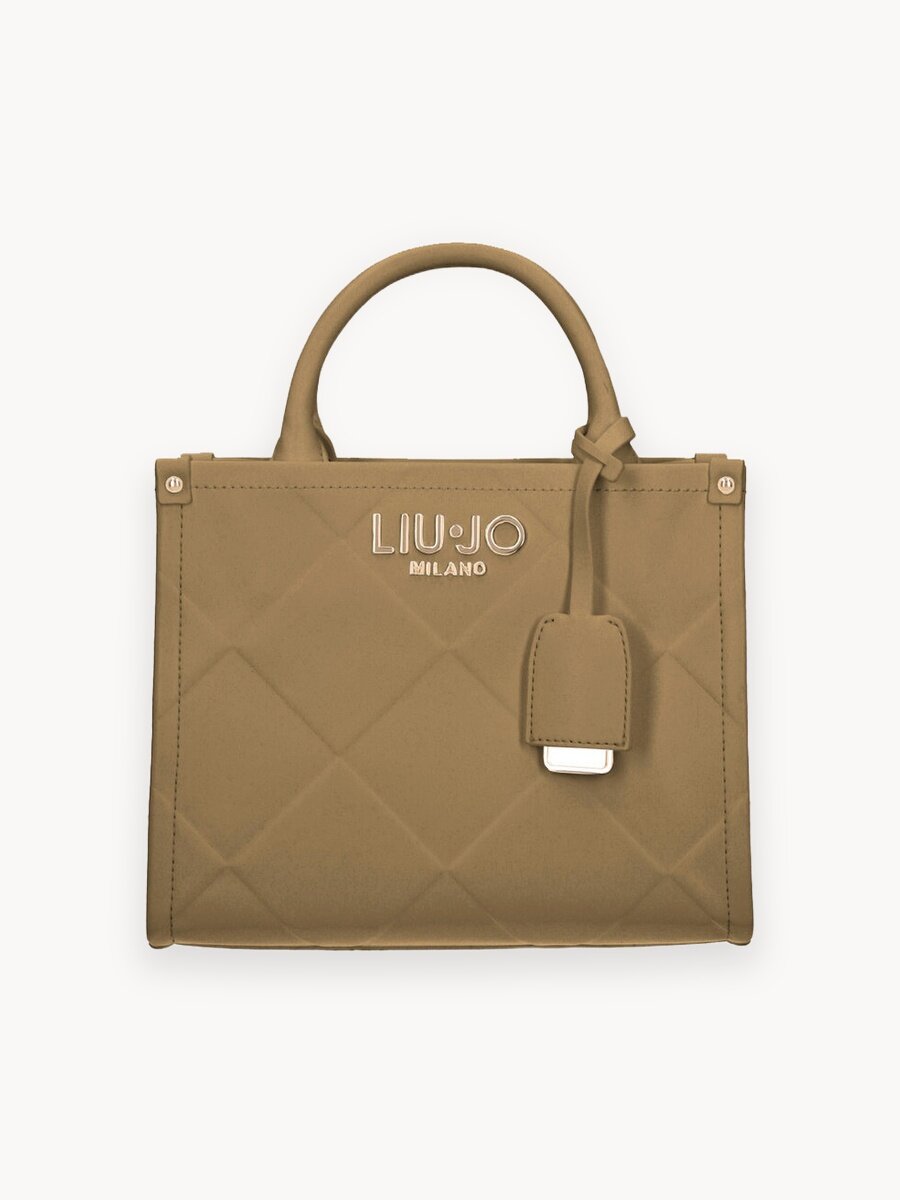 Сумка шоппер LIU JO, фактура рельефная, бежевый