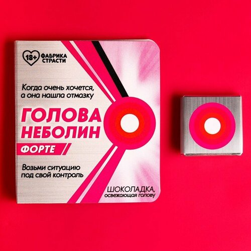 Молочный шоколад «Голова неболин» на открытке, 5 г.