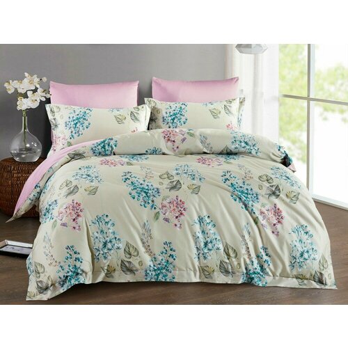 Постельное белье семейное Asabella 1381-7 (160х220 (2шт) / 240x260 / 50x70x2+70x70x2)