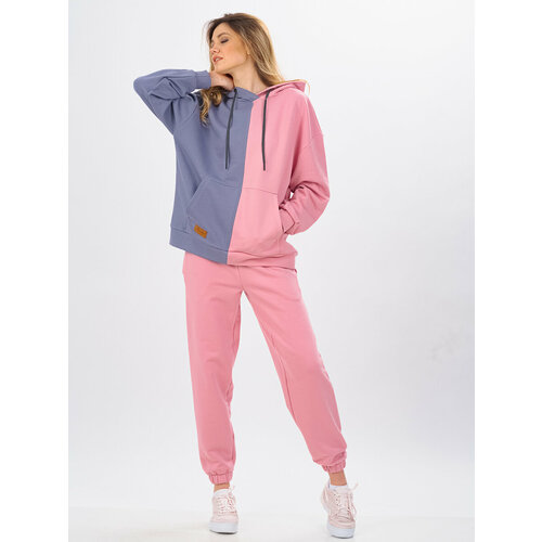 фото Толстовка normann, размер 42-46/170, розовый, серый