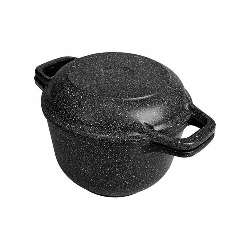 Премьер Казан литой алюминий 5л антипригарное покрытие крышка-сковорода 2559₽