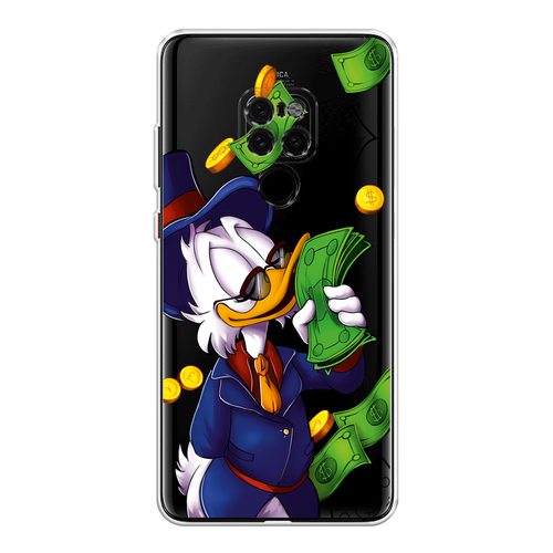 Силиконовый чехол на Huawei Mate 20 / Хуавей Мате 20 Scrooge McDuck with Money, прозрачный силиконовый чехол на huawei mate 20 pro хуавей мате 20 про scrooge mcduck and monopoly прозрачный