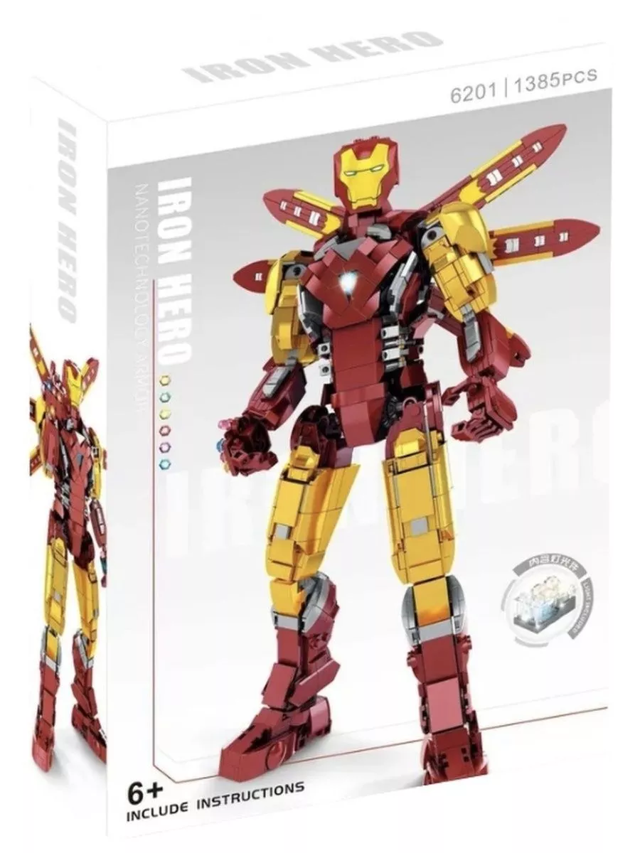 Конструктор Iron Hero "Железный человек" 1385 деталей 6201