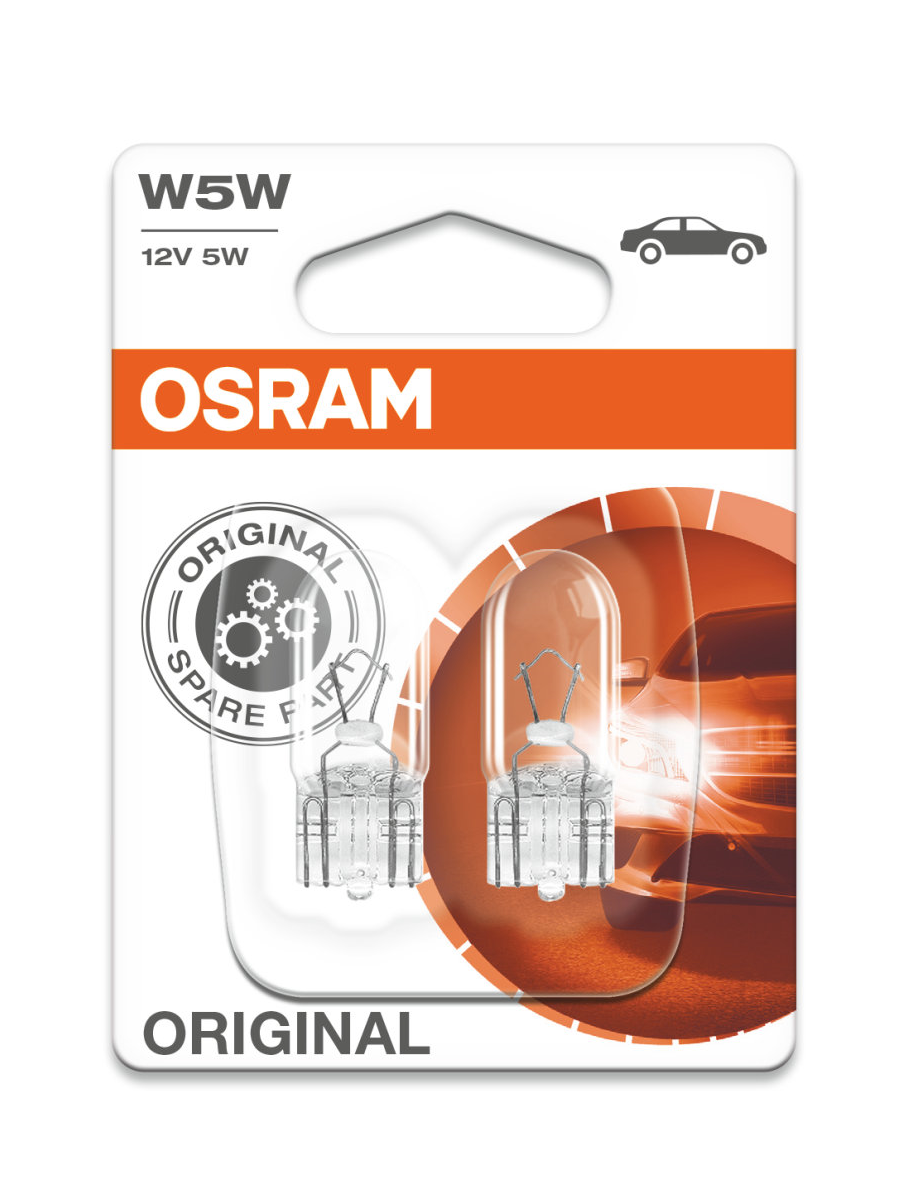 Osram Автолампа W5W (5W 12V) Original Line (Blister) 2шт