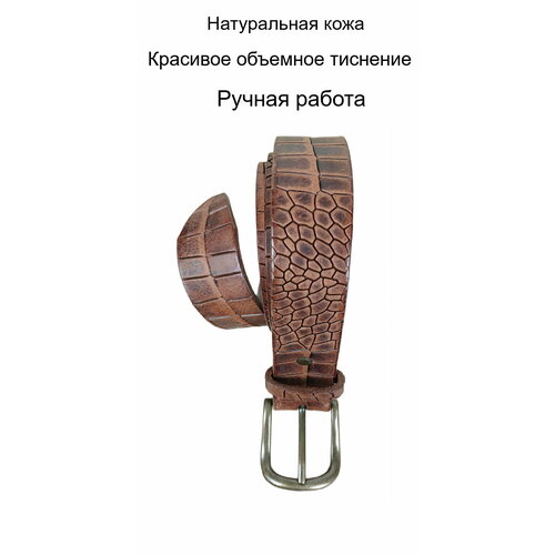 фото Ремень likor, размер 100, коричневый