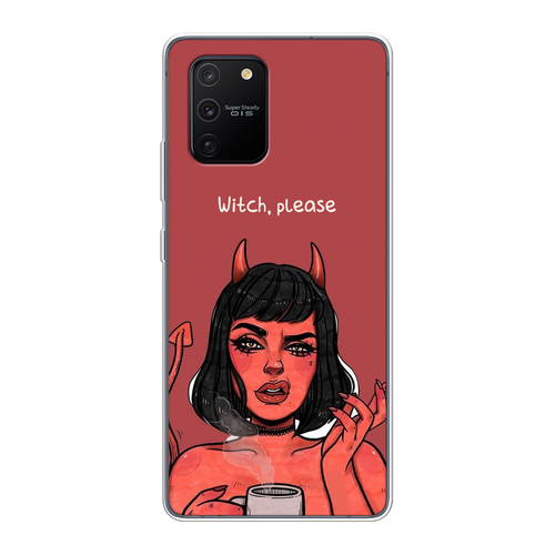 Силиконовый чехол на Samsung Galaxy A91 / Самсунг Галакси А91 Evil Girl силиконовый чехол crazy little girl на samsung galaxy a91 самсунг галакси а91